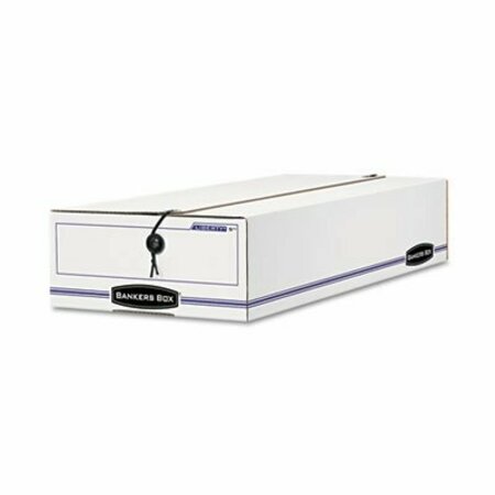 FELLOWES BankersBox, LIBERTY CHECK AND FORM BOXES, 11in X 24in X 5in, WHITE/BLUE, 12PK 00005